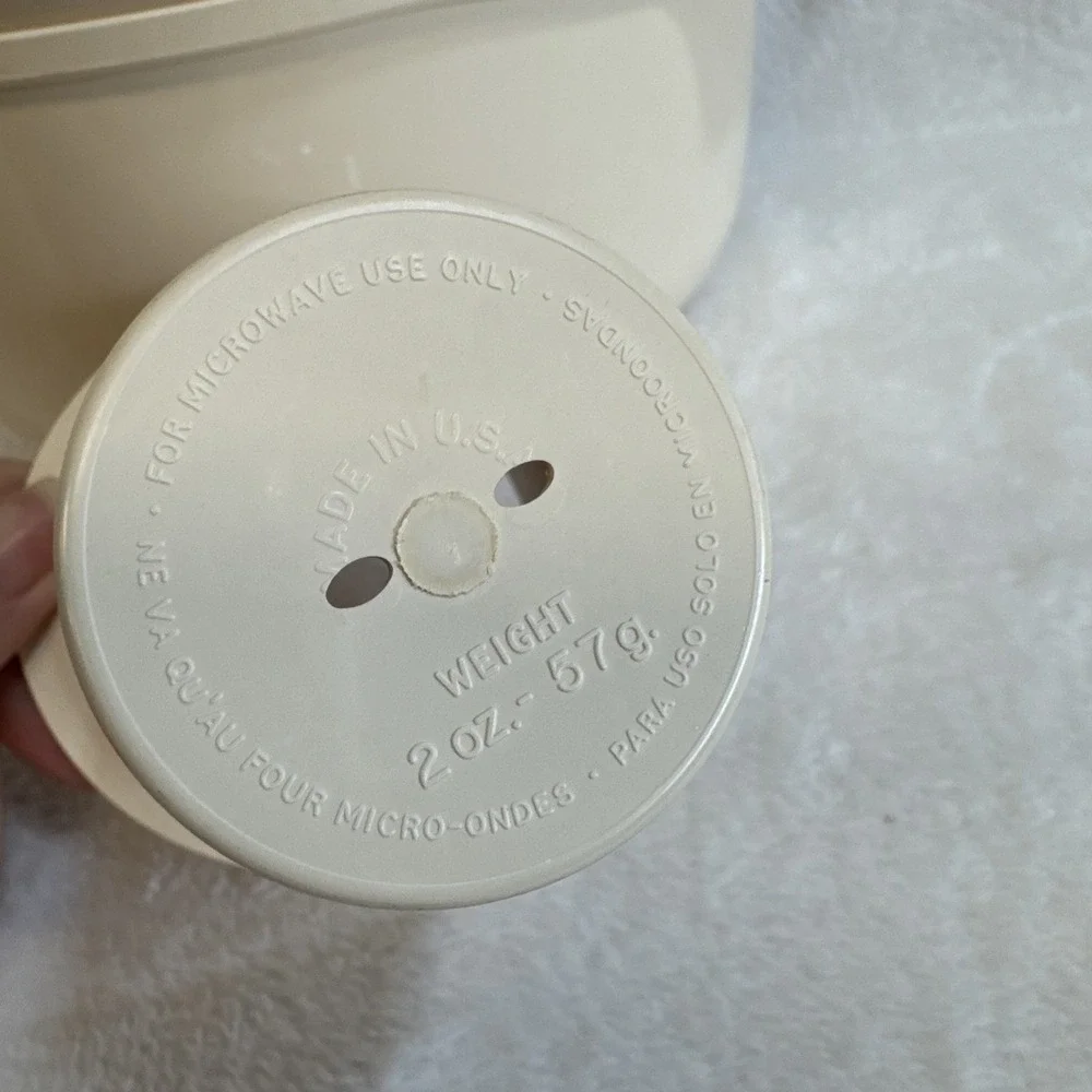 Tupperware Microsteamer Stack Cooker Set Almond 5 Piece Microwave